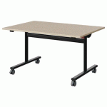 TABLE MALIBU RAB. 120X80 T4 DL ST ISO BEI 1460/BEI NOIR 9005