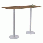 TABLE ROXANE 140 X 40 X 74 CM 2 PIEDS CHÊNE COLORADO/GRIS
