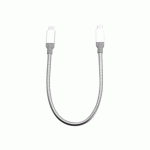 VERBATIM CÂBLE DE SYNCHRONISATION ET DE CHARGE USB-C À USB-C USB 3.1 GÉN 2 DE EN ACIER INOXYDABLE DE 30 CM