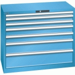 ARMOIRE 7 TIROIRS 1023X572X850MM-CAPACITÉ 200KG-BLEU CLAIR - LISTA