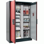 ARMOIRE SÉCURITÉ Q-CLASSIC-90 Q90.195.120.MV GRIS/ROUGE