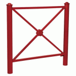 BARRIÈRE PROVINCE ROSACE 1.07 M AGORA - ZINC ROUGE 3004 - PROCITY