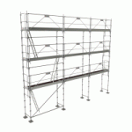 ECHAFAUDAGE FAÇADIER COMABI R200 ACIER LOT 80 M2
