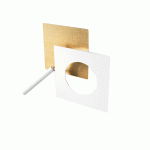 ICONE APPLIQUE MURALE LED PETRA 21.L, OR, BLANC