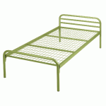 LIT 2 TRAVERSES EVOLUTION CONFORT SOMMIER TREILLIS 90X190 CM T.2198 ANIS - MANUTAN COLLECTIVITÉS