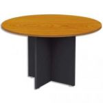 MT INTERNATIONAL TABLE RONDE MT1 CONFORT MERISIER  - DIAMÈTRE 120 X HAUTEUR 75 CM