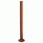 POTELET INCLINABLE AMORTICHOC INOX BROSSÉ ZINC ASPECT CORTEN - PROCITY
