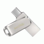 SANDISK ULTRA DUAL DRIVE LUXE LECTEUR USB FLASH 256 GO USB TYPE-A / USB TYPE-C 3.2 GEN 1 (3.1 GEN 1) ACIER INOXYDABLE