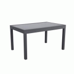 TABLE DE JARDIN EXTENSIBLE ALU LIO - 135/270CM-10 PLACES- ANTHRACITE AVRIL PARIS