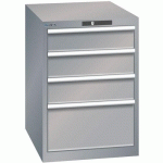 ARMOIRE GRIS PIGEON 564X725X850 AVEC 4 TIR. 75KG - LISTA