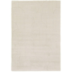 BOBOCHIC - TAPIS TAPIS POILS RAS VALERIE MOTIF ABSTRAIT 160X230 BEIGE - BEIGE