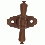BOUTON SUR PLATINE NEVERS FER ROUILLÉ - BOUVET - BO52PC85E