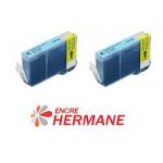 LOT DE 2 CARTOUCHES COMPATIBLE CANON BCI 6 PHOTO CYAN