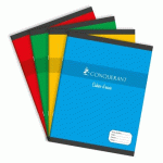 LOT DE 20 - CAHIER CONQUERANT 7 AGRAFE 170X220 96P 60G SEYES ASSORTI