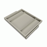 ORGANISATEUR DE DRESSING AVEC COULISSES - SANS PANIER - 600 MM - GRIS EMUCA