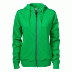 PRINTER OVERHEAD SWEATSHIRT FULLZIP FEMMES VERT POMME - TAILLE S