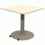 TABLE MANO MOB 80X80 T6 - STRAT ABS ÉRABLE GOTLAND/NOISETTE - MOBIDECOR