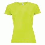 TEE-SHIRT PERSONNALISABLE MULTITECH PESFÉMININ VERT FLUO