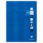 CAHIER TRAVAUX PRATIQUES PIQUÉ DÉFICIENTS VISUELS 24X32CM 64 PAGES GRANDS CARREAUX NOIRS 2,5MM AGRANDIS 10X10 + UNI COULEUR ALÉATOIRE - ASSORTIS - LOT DE 10