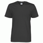 COTTOVER T-SHIRT MANCHES COURTES COL V HOMME - CERTIFIÉ GOTS NOIR - TAILLE XS