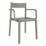 FAUTEUILS DANNA POLYPROPYLÈNE - GRIS VERT - GARBAR