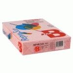 PAPIER A4 COULEURS PASTEL ROSE 80 G BRUNEAU REPROSUN - RAMETTE DE 500 FEUILLES