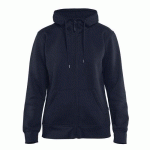 SWEAT ZIPPÉ À CAPUCHE FEMME MARINE TAILLE XL - BLAKLADER