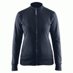 SWEAT ZIPPÉ FEMME MARINE FONCÉ TAILLE M - BLAKLADER