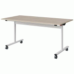 TABLE MALIBU RAB. 160X80 T6 DL STRA ABS ACACIA/BLC 9016 - MANUTAN EXPERT