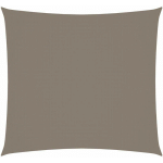 VIDAXL - VOILE DE PARASOL TISSU OXFORD CARRÉ 6X6 M TAUPE