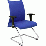 CHAISE FIXE ALBACETE ACCOUDOIRS RÉGLABLES - BLEU