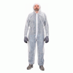 COMBINAISON JETABLE EN POLYPROPYLÈNE BLANCHE AVEC ZIP