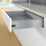 KIT TIROIR COULISSANT - HAUTEUR 126 MM - ARCITECH - DÉCOR : BLANC - LONGUEUR : 270 MM HETTICH DÉCOR BLANC