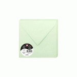 PAQUET DE 20 ENVELOPPES POLLEN 165X165MM 120G/M² - VERT - LOT DE 3