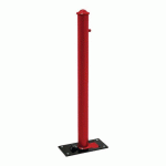 POTELET RABATTABLE SOLIBLOC Ø 76 MM AGORA - ROUGE FONCÉ 3004 - PROCITY