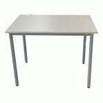 TABLE DE RÉUNION RECONDITIONNÉE GRISE 100X60 CM