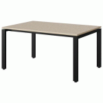 TABLE MALIBU 120X80 T3 SOUDÉ ST ISOS BEIG 1460/BEI NOIR 9005