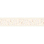 BRICOFLOR - FRISE PAPIER PEINT ÉLÉGANT À MOTIF FRISE TAPISSERIE BAROQUE BLANCHE ET BEIGE POUR CHAMBRE FRISE MURALE VINTAGE MOTIF FEUILLAGE - BEIGE,