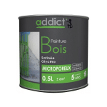 PEINTURE BOIS 0.5 LITRE BLANC CASSÉ - ADDICT