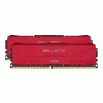 BALLISTIX - DDR4 - KIT - 16 GO: 2 X 8 GO - DIMM 288 BROCHES - 3200 MHZ / PC4-25600 - MÉMOIRE SANS TAMPON