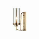 LAMPE MURALE KENTMEN - APPLIQUE - OR EN METAL, VERRE, 11 X 22 X 32 CM, 1 X E27, MAX 40W