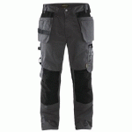 PANTALON DE TRAVAIL ARTISAN GRIS FONCÉ/NOIR TAILLE 48L - BLAKLADER