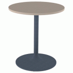 TABLE EKO Ø70 PLAT STRAT CHÊNE HONGRIE - PIÈTEMENT NS - MOBIDECOR
