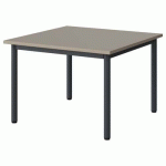TABLE MALIBU 80X80CM T2 4P STRA ABS GRIS U727/GRIS 7016