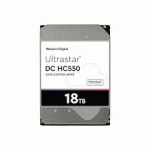 WD ULTRASTAR DC HC550 WUH721818ALE6L4 - DISQUE DUR - 18 TO - SATA 6GB/S