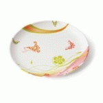 ASSIETTE A DESSERT 19 CM MELAMINE BLANCHE DECOR POP LOISIR