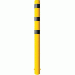 BORNE ACIER Ø 152 X 32 MM À BÉTONNER JAUNE/NOIR L2000 MM - SCHAKE