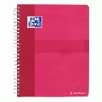 LOT DE 5 - CAHIER SPIRALE OXFORD OFFICE 17 X 22 CM - PETITS CARREAUX - 180 PAGES