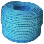 CORDAGE POLYPROPYLENE12MM 3T. BLEU BOBINE 65M