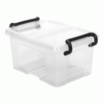 LOT DE 5 - BAC DE RANGEMENT EN PLASTIQUE STRATA - 1,7 LITRE